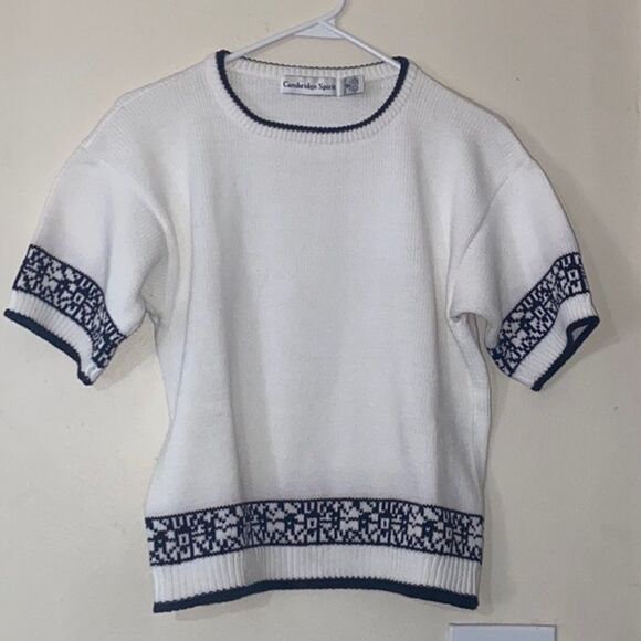 Cambridge Spirit Tops - Cambridge Spirit 💯 Cotton Knit Women Top Size M